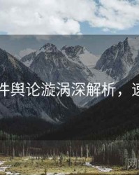91大事件舆论漩涡深解析，速来查看
