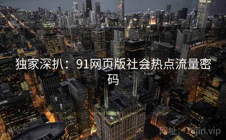 独家深扒：91网页版社会热点流量密码