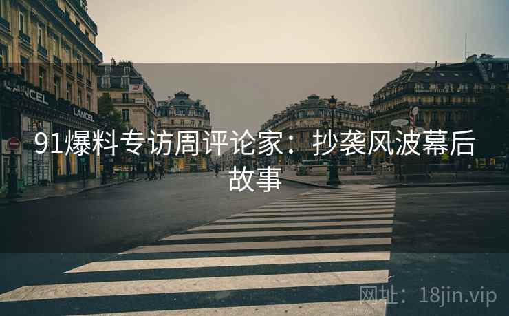 91爆料专访周评论家：抄袭风波幕后故事